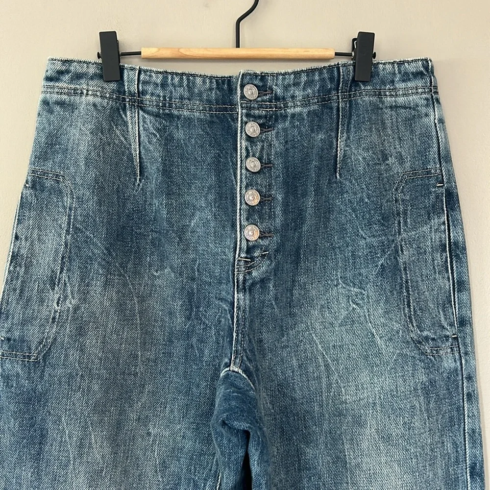 Free People We the Free Osaka High Rise Wide Leg Barrel Jeans Size‎ 29